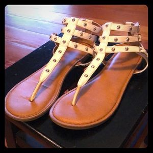 Girls white sandals